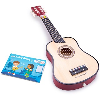 Toy guitar deluxe - brown